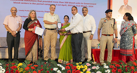 LPU State Award for Blood Donation
