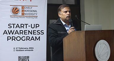 Startup awareness program at LPU